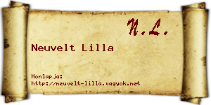 Neuvelt Lilla névjegykártya